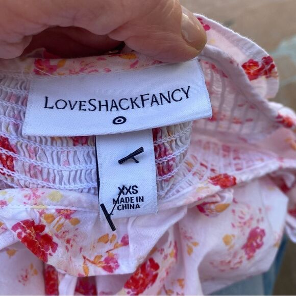 LoveShackFancy Cosette Smocked Puff Sleeve size XXS - Picture 3 of 15